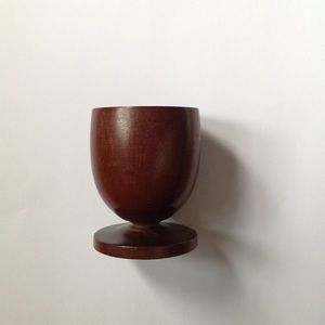 Mahogany Wooden Goblet Wine Cup Shot Party Groomsmen Decoration 2.5 X 2